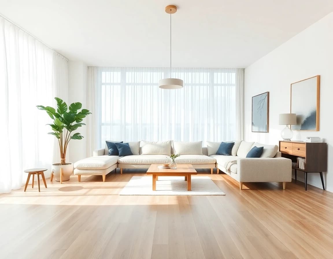 DecorAI living room transformation - modern style